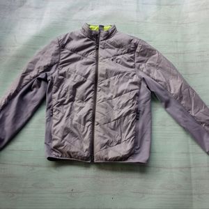 Under Armour Mens Gray Micro Puffer Jacket Primaloft Infrared Coldgear Size L